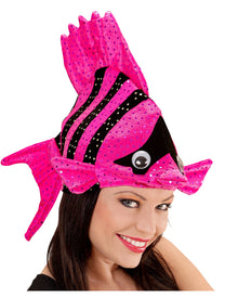Exotischer Fischhut Pink