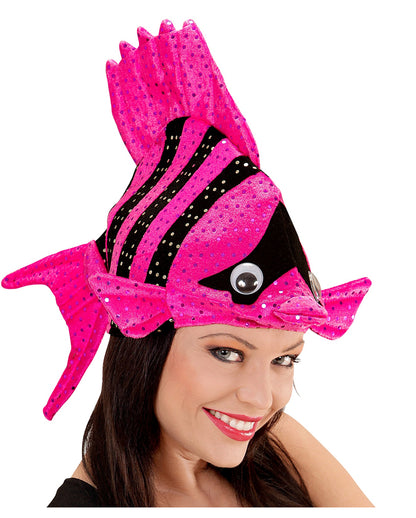 Exotischer Fischhut Pink