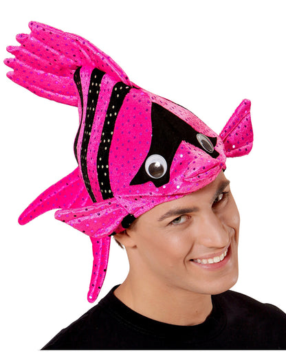 Exotischer Fischhut Pink