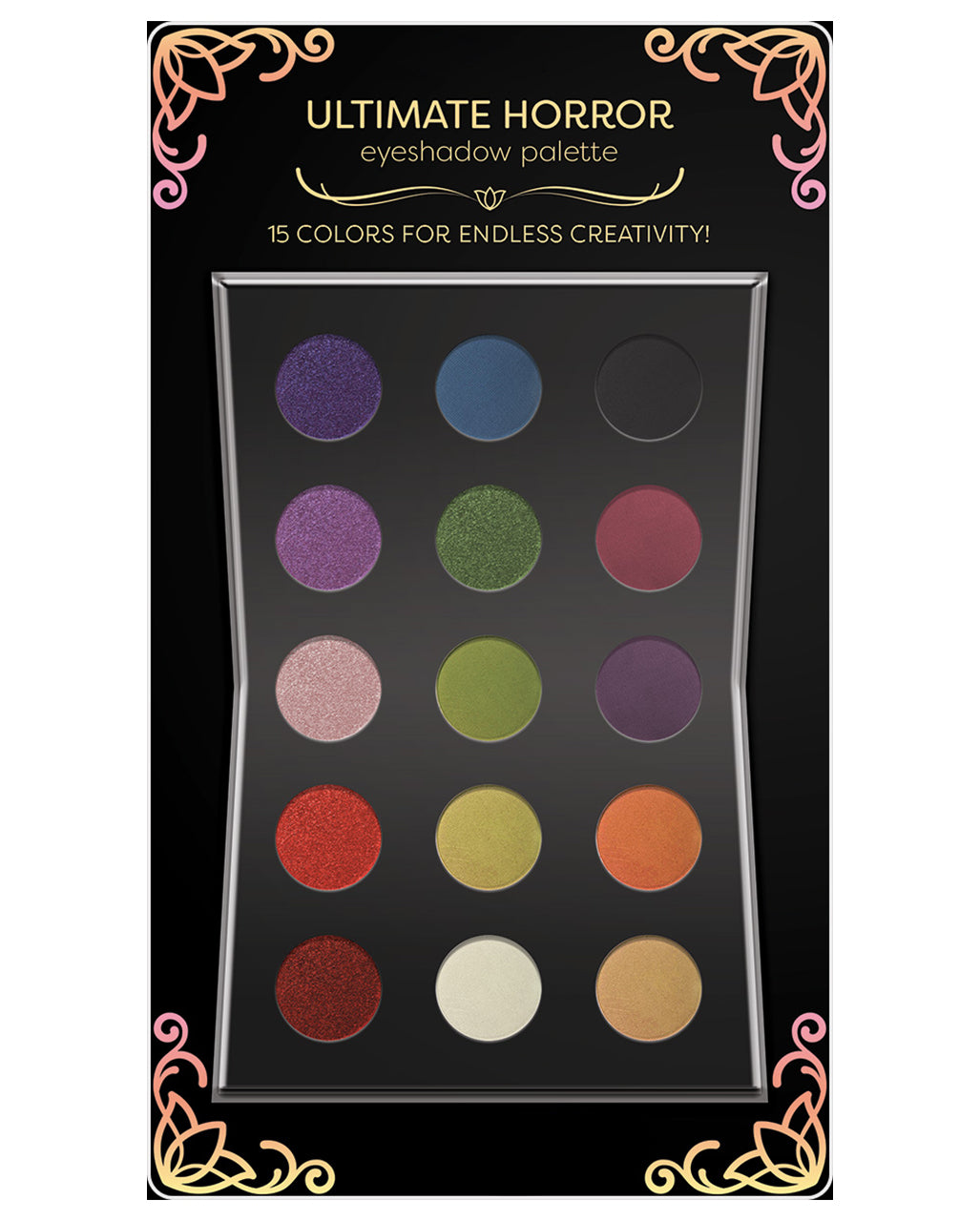 15-tlg. Horror Lidschatten Palette