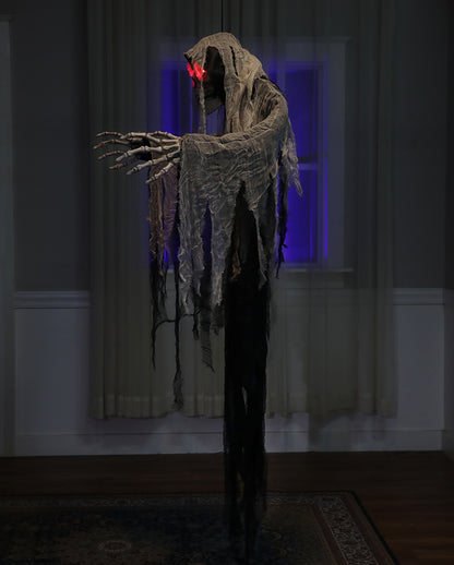 Skelett Phantom Hängefigur mit Licht & Sound 182cm