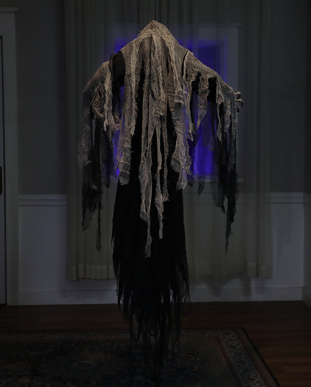 Skelett Phantom Hängefigur mit Licht & Sound 182cm