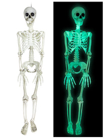 Glow in the Dark Deko-Skelett 90cm