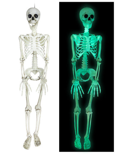 Glow in the Dark Deko-Skelett 90cm