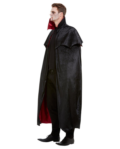 Deluxe Vampir Cape Deluxe Velours für Erwachsene