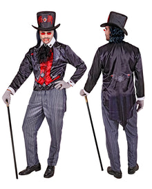 Vampir Schnellkostüm mit Hut & Jabot