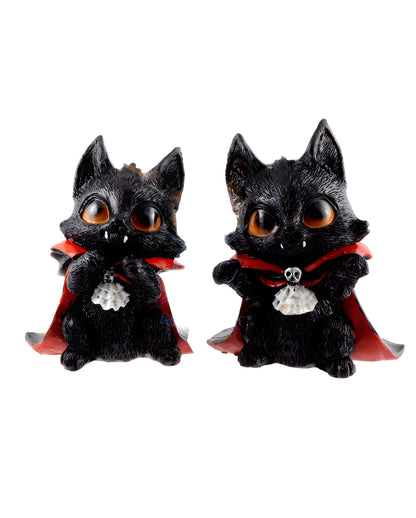 Vampirkatze "Catula" mit Vampirumhang 10cm
