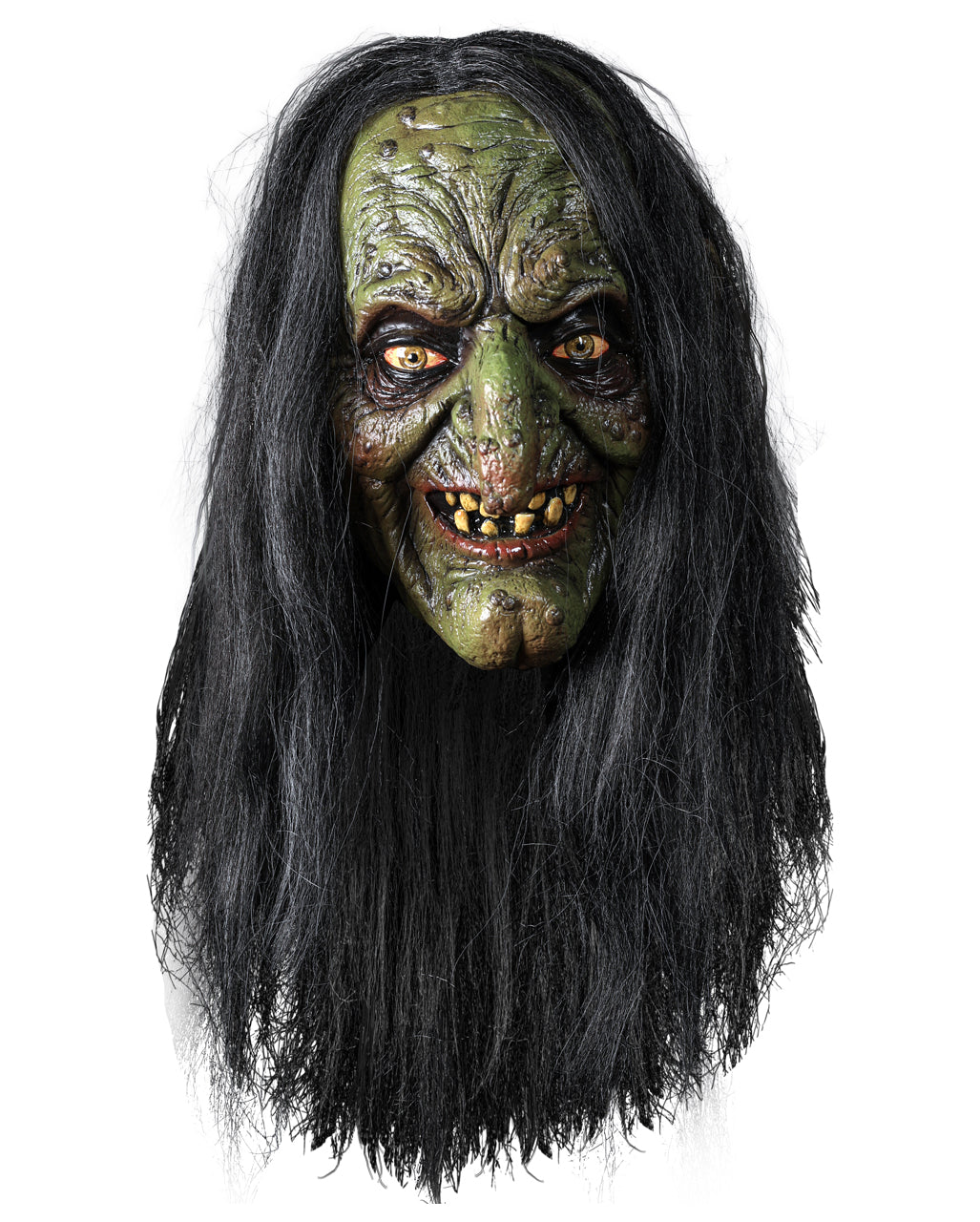 Venefica Sumpf Hexenmaske mit Haaren