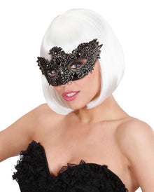 Noblesse Augenmaske Silber im Venezia-Design