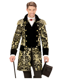 Venezianischer Gardefrack schwarz-gold