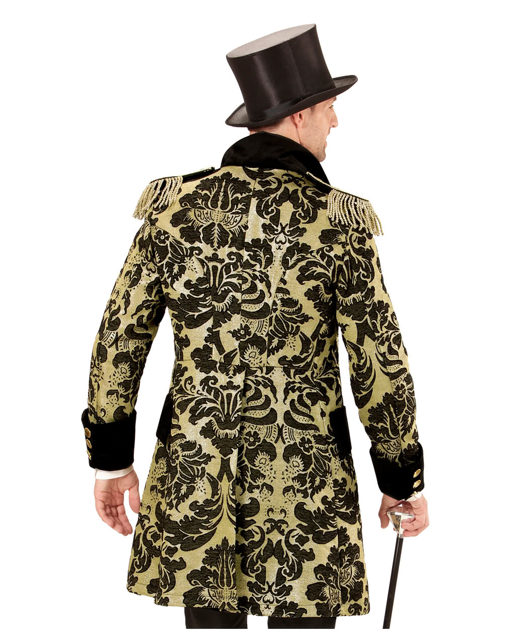 Venezianischer Gardefrack schwarz-gold