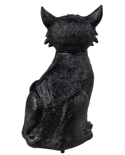 Verhexte Schwarze Katze mit Bewegung, Light & Sound 34cm