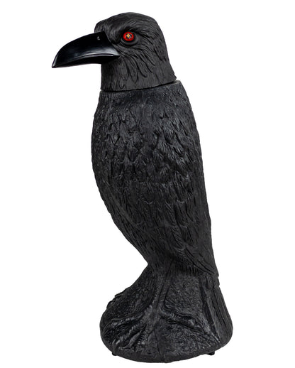 Verhexter Schwarzer Rabe mit Bewegung, Light & Sound 39cm
