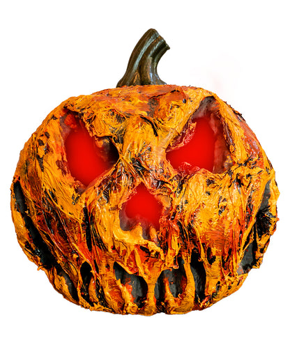 Rotten Monster Pumpkin With Light 22cm