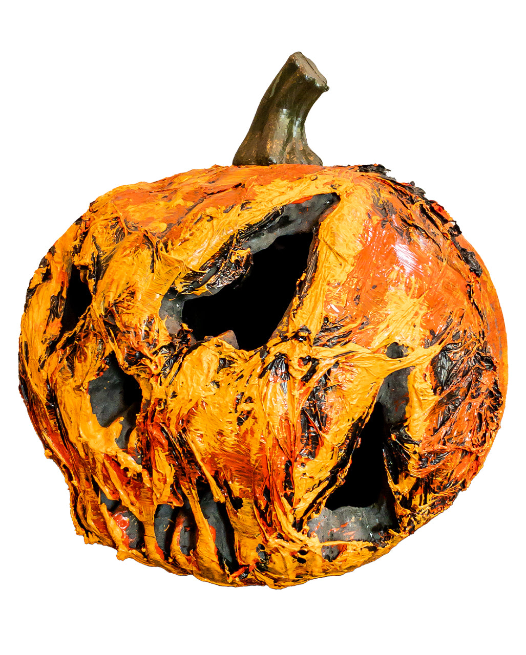 Rotten Monster Pumpkin With Light 22cm