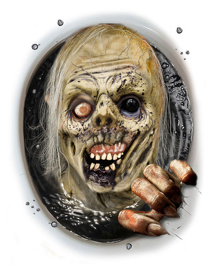 Rotten Zombie Toilet Lid Sticker