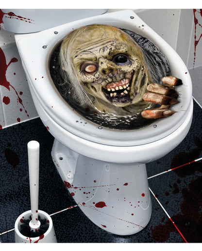 Rotten Zombie Toilet Lid Sticker