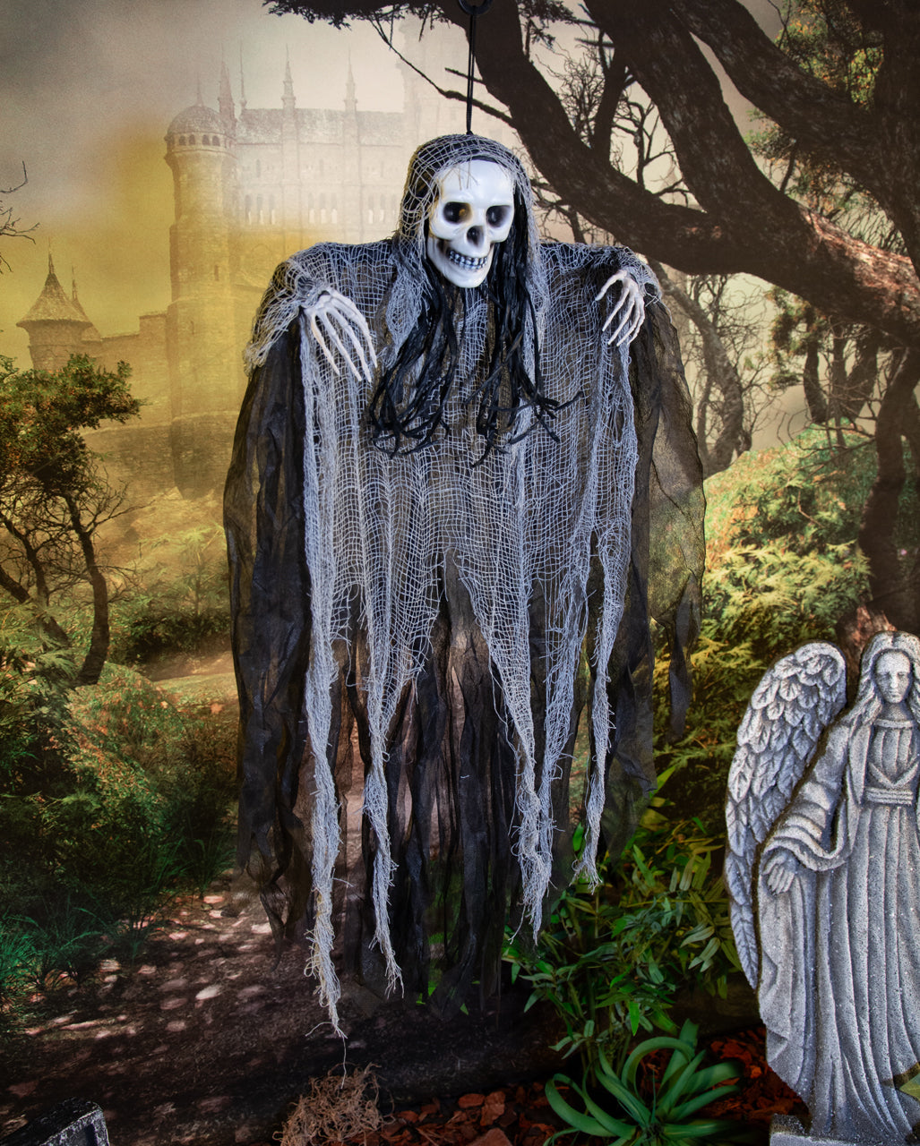 Verrotteter Grim Reaper Hängefigur 91cm