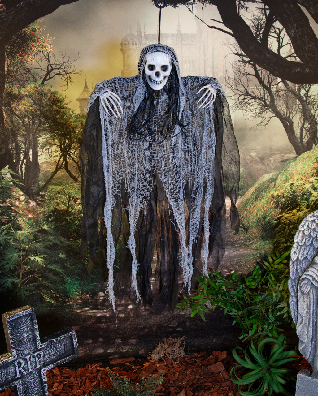 Verrotteter Grim Reaper Hängefigur 91cm