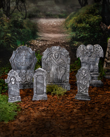Halloween Grabstein Set 6-teilig