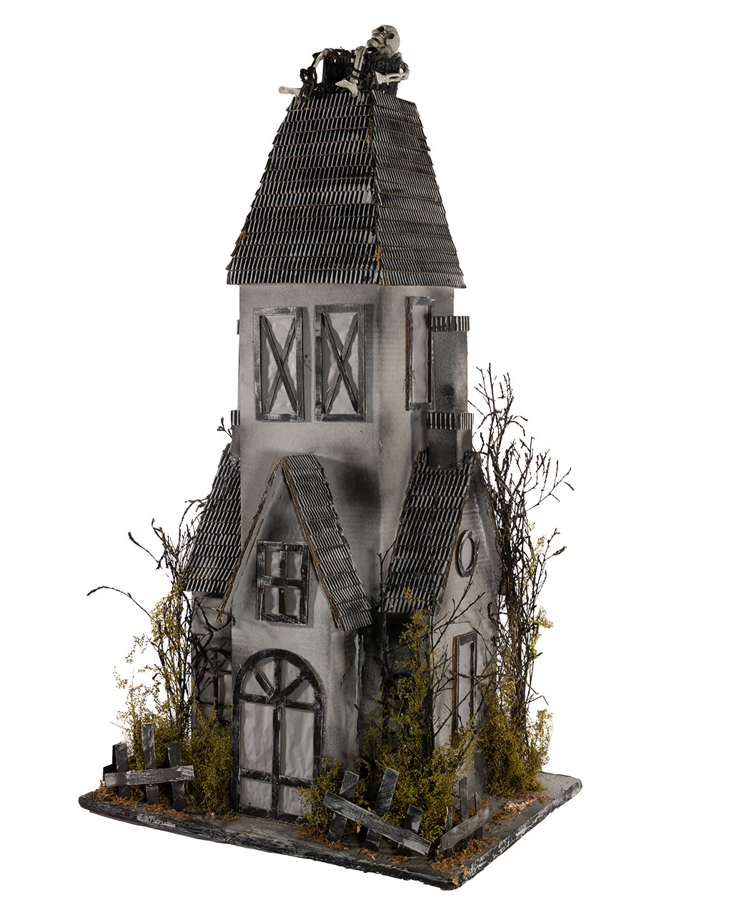 Verfallenes Geisterhaus mit Beleuchtung 95x53cm