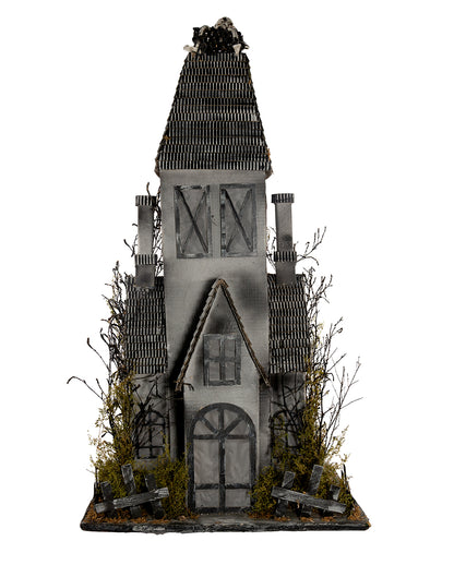Verfallenes Geisterhaus mit Beleuchtung 95x53cm