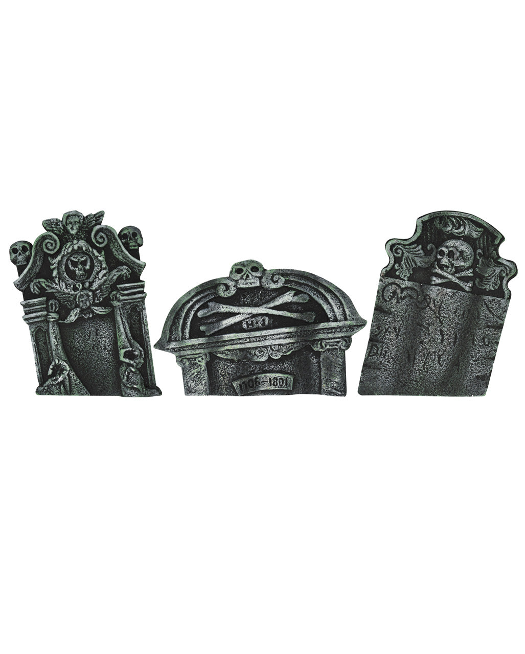 Verwitterte Grabsteine 3-tlg. Set