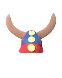 Vikinger Schaumstoff Helm mit Zöpfen