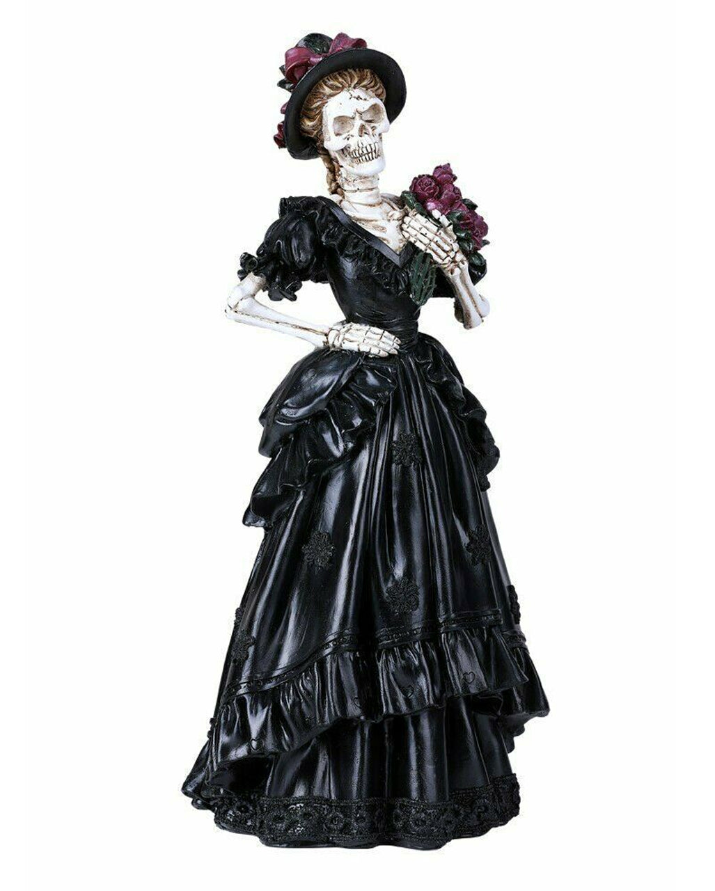 Skelettbraut Gothic-Figur 33cm