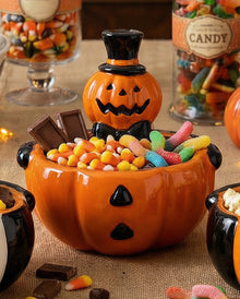 Vintage Süßigkeiten Schale Halloween Kürbis
