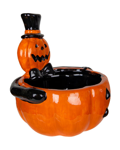 Vintage Halloween Pumpkin Candy Bowl