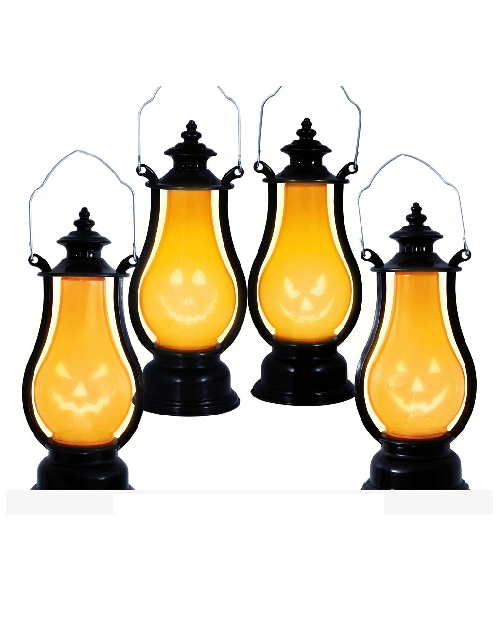 Kürbis Laterne mit LED im Vintage Look 16cm 1 St.
