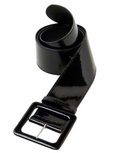 Vinyl Gürtel schwarz