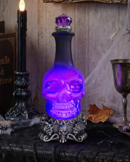Violette Poison Potion Bottle mit Seelenschleim & Blue LED`s 28cm