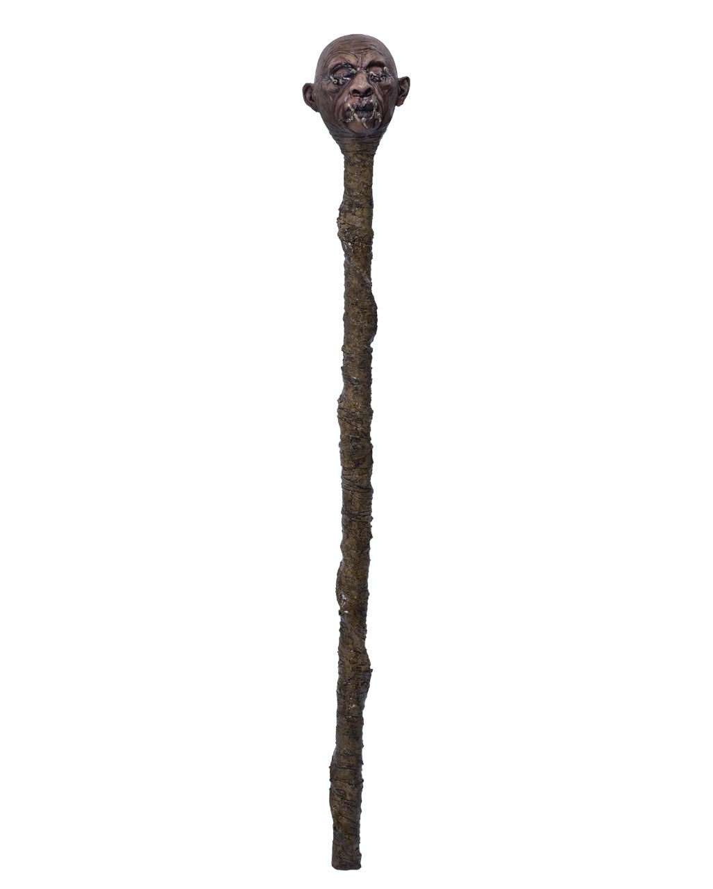 Voodoo Walking Stick With Shrunken Head 120cm
