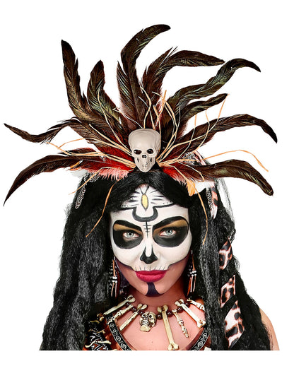 Voodoo Haarreif mit Totenschädel