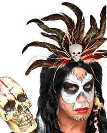 Voodoo Haarreif mit Totenschädel