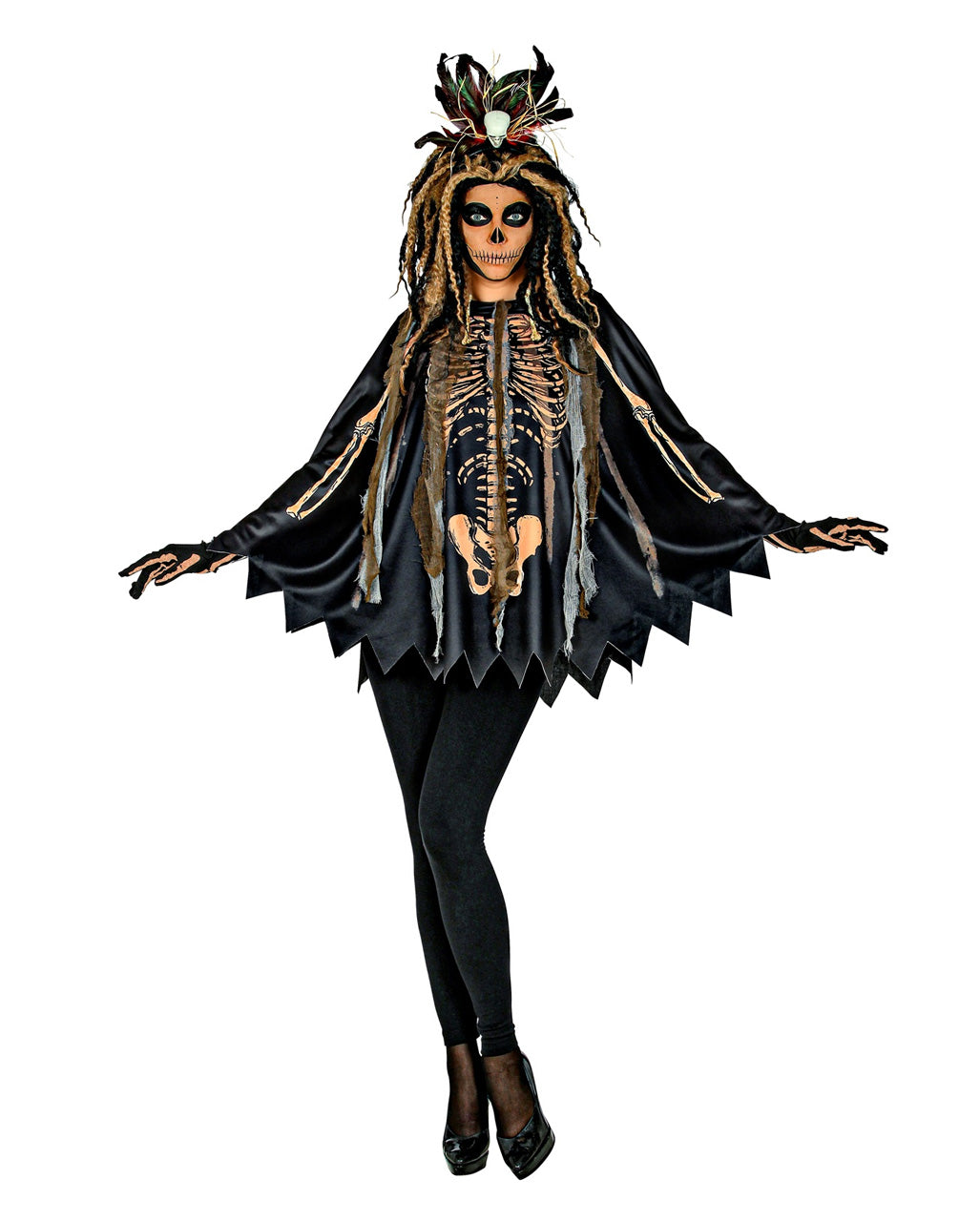 Voodoo Hexe Poncho