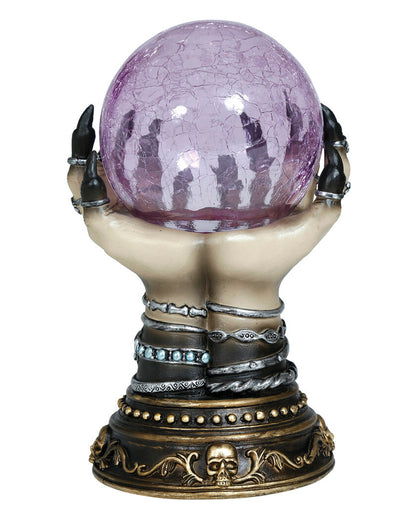 Hellseherin Kristallkugel mit Licht 23cm