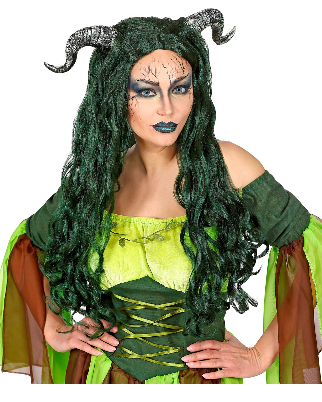 Forest Witch Wig With Horns