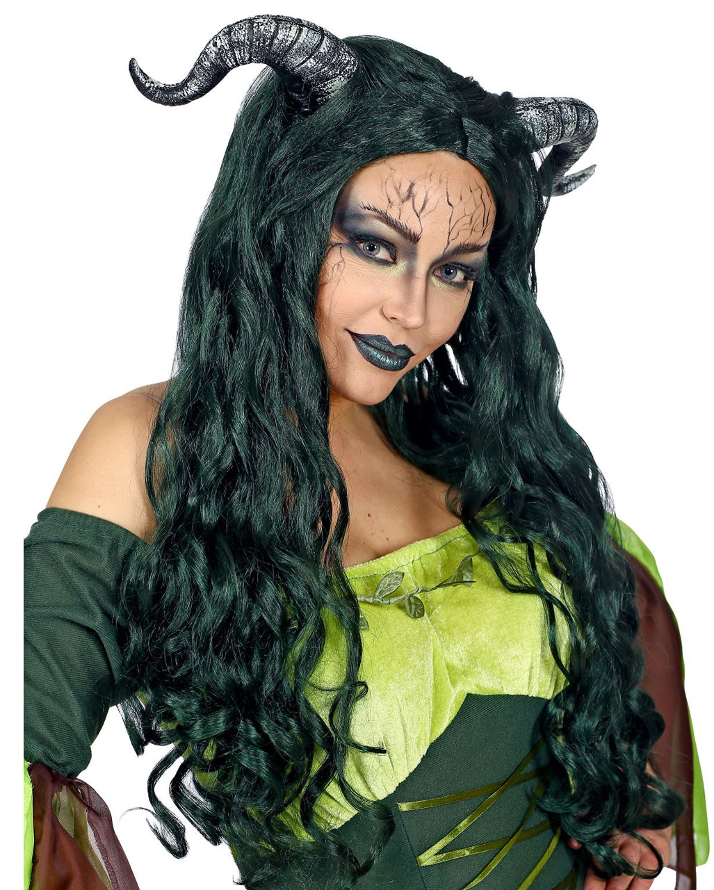 Forest Witch Wig With Horns
