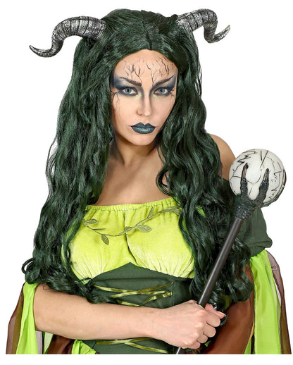 Forest Witch Wig With Horns