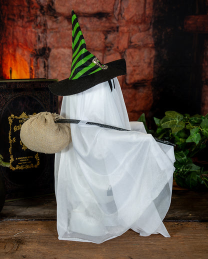 Wandernder Geist mit Hexenhut Animatronic 45cm
