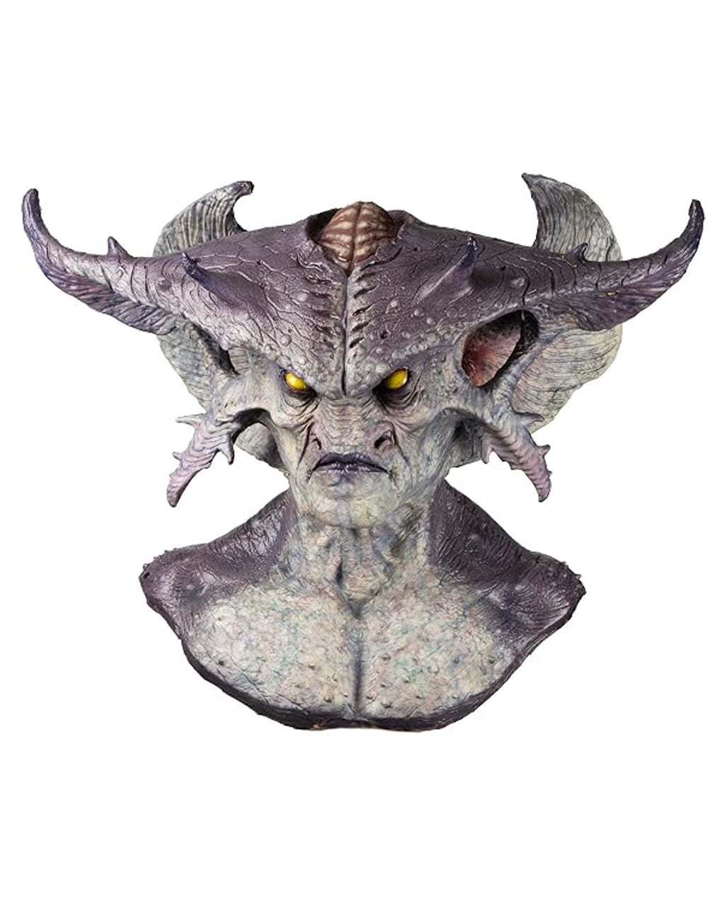 Warlord Monster Maske mit Hörner & Brustplatte