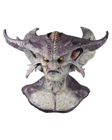 Warlord Monster Maske mit Hörner & Brustplatte
