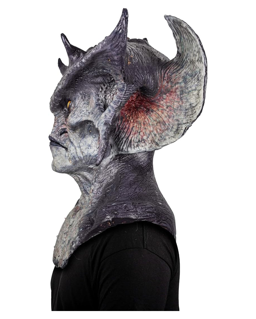 Warlord Monster Maske mit Hörner & Brustplatte
