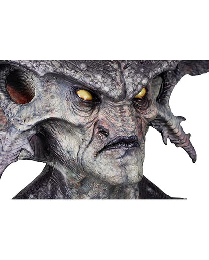 Warlord Monster Maske mit Hörner & Brustplatte