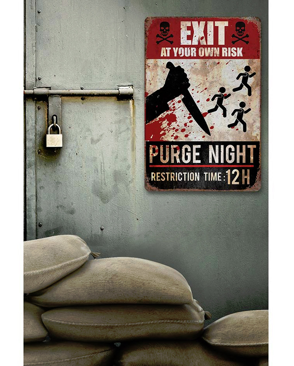 Purge Night Warnschild 24x36 cm