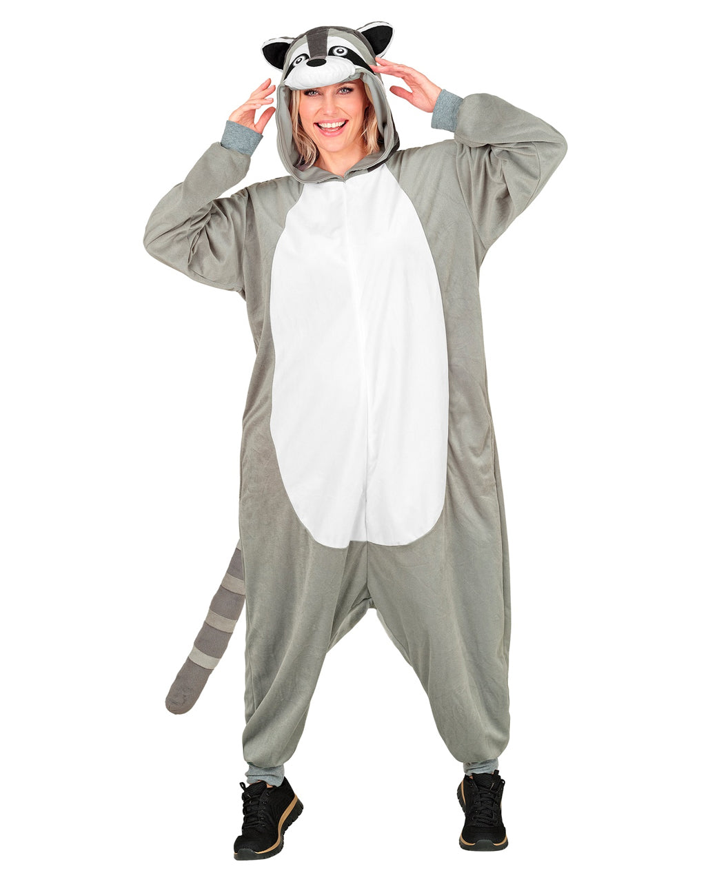Waschbär Onesie Plüschkostüm