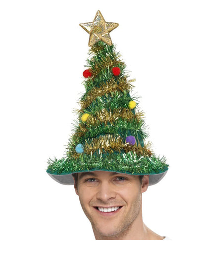 Christbaum Hut mit Lametta